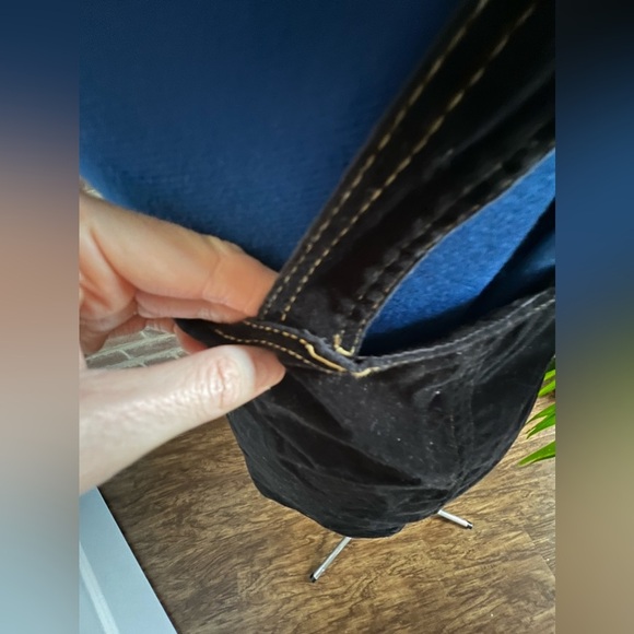 ModCloth Black Velvet Overall Jumper - Picture 3 of 3